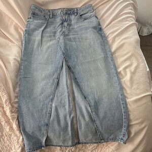 American Eagle Outfitters Light Blue Denim Skirt